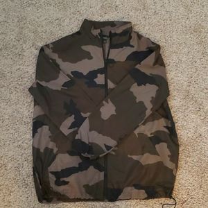 Green Camo Print Jacket